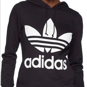 Adidas Trefoil Black Hoodie XS